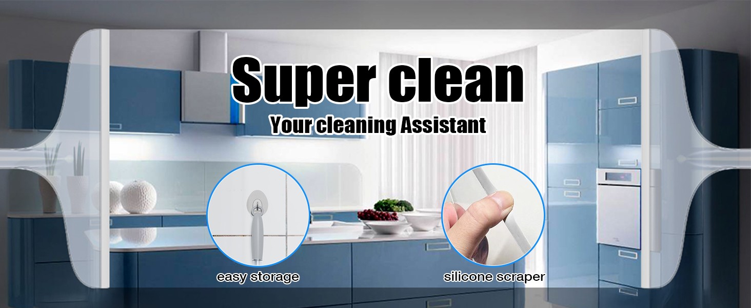 Shower Squeegee for Glass Shower Doors Bathroom Tile Mirror – Streak-Silent