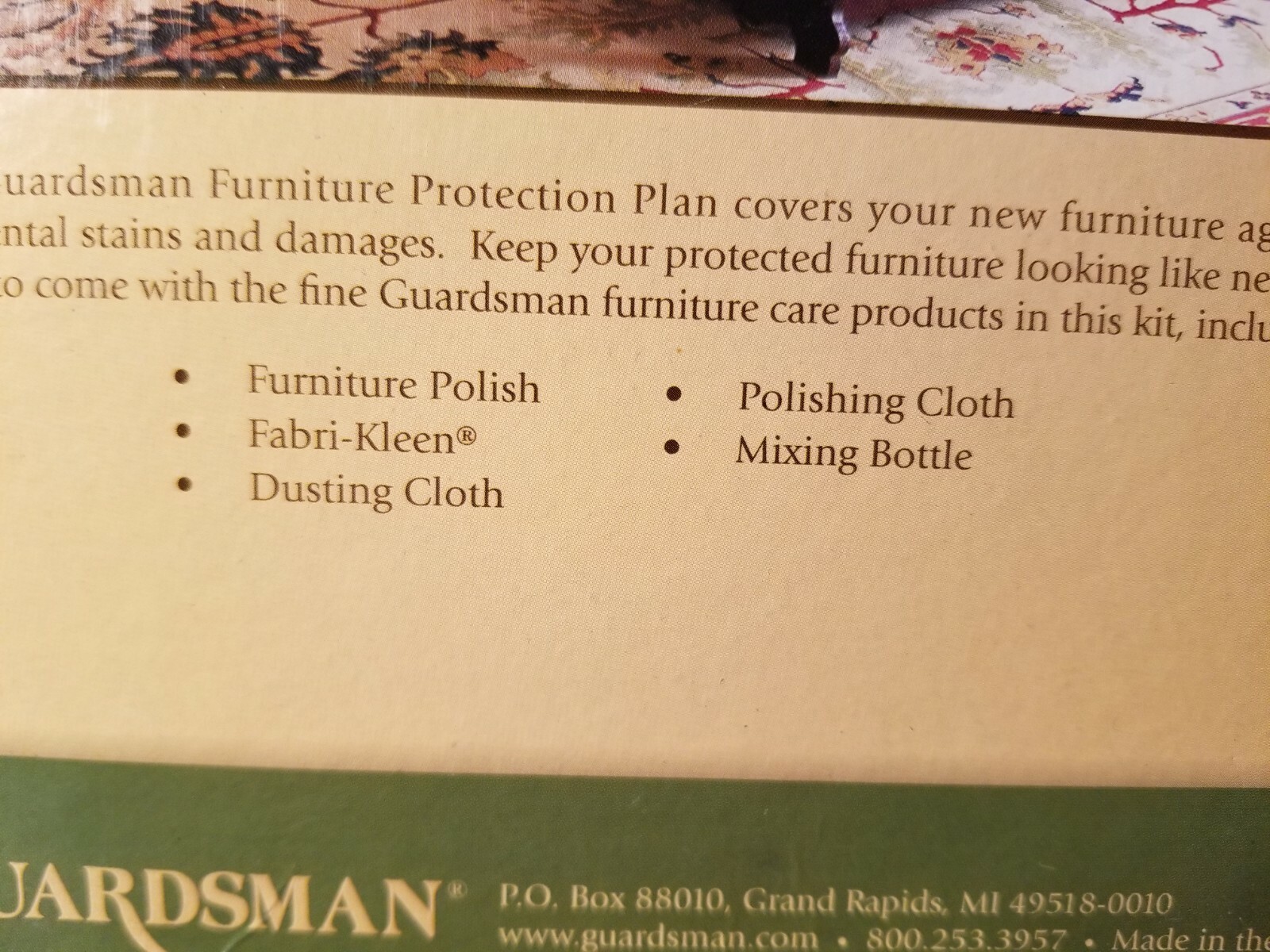 Guardsman Fine Furniture Care Kit NIB Polish, Spot Remover, Leather Cleaner NEW