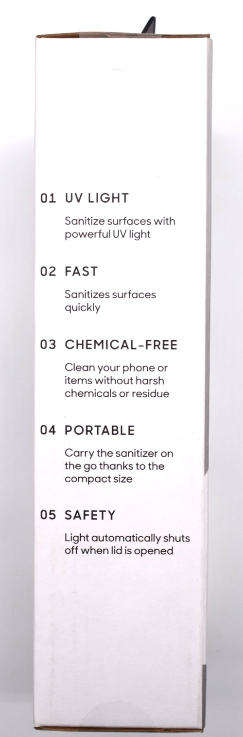 Sharper Image UV‑Zone UV Light Phone & Small Item Sanitizer–NEW, SEALED