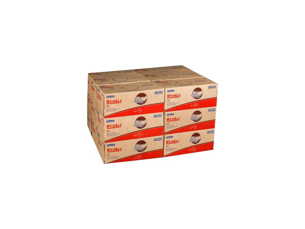 WypAll L10 Disposable Towels (05322), Limited Use, 1-PLY, Pop-Up Box, White, 18