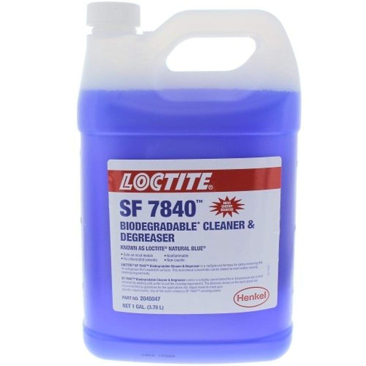 Loctite 2046047 SF 7840 Natural Blue Biodegradable Cleaner and Degreaser, 1 gal