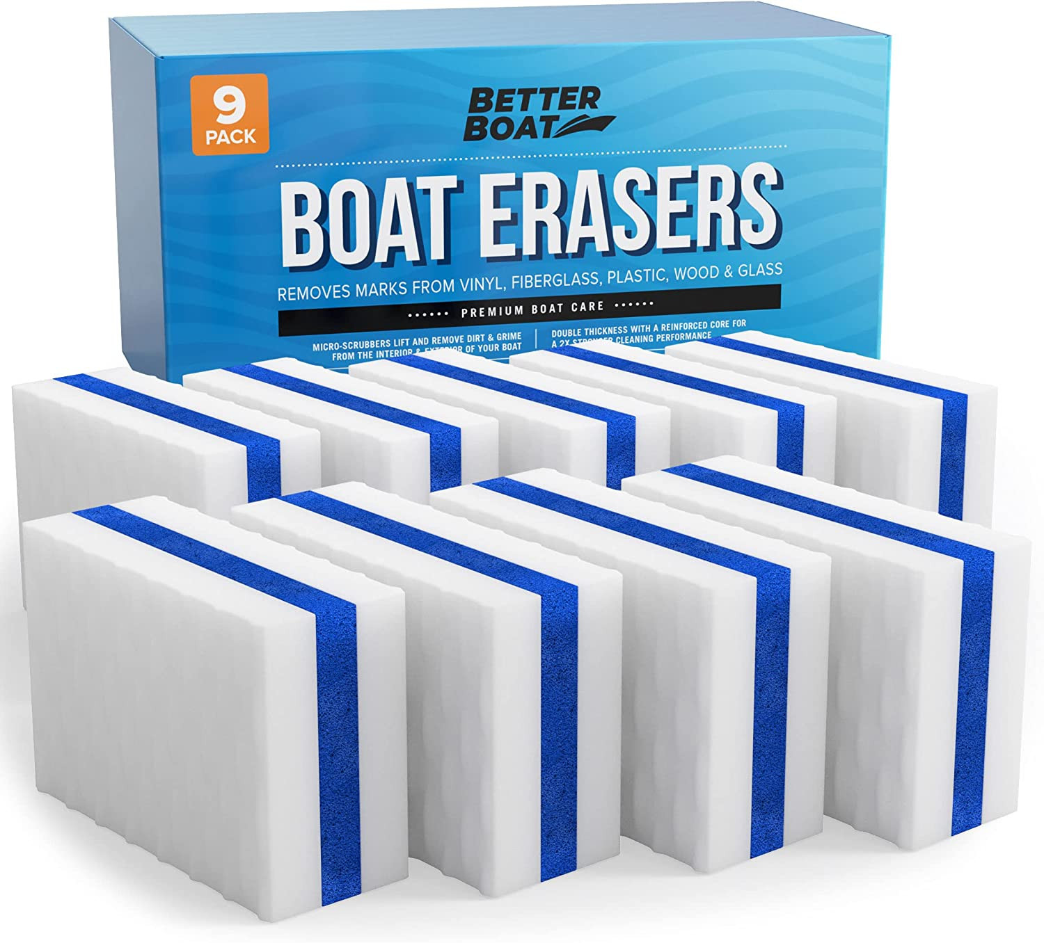 Boat Erasers by – Cleaning Sponge for Scuff Marks & Grime, Marine