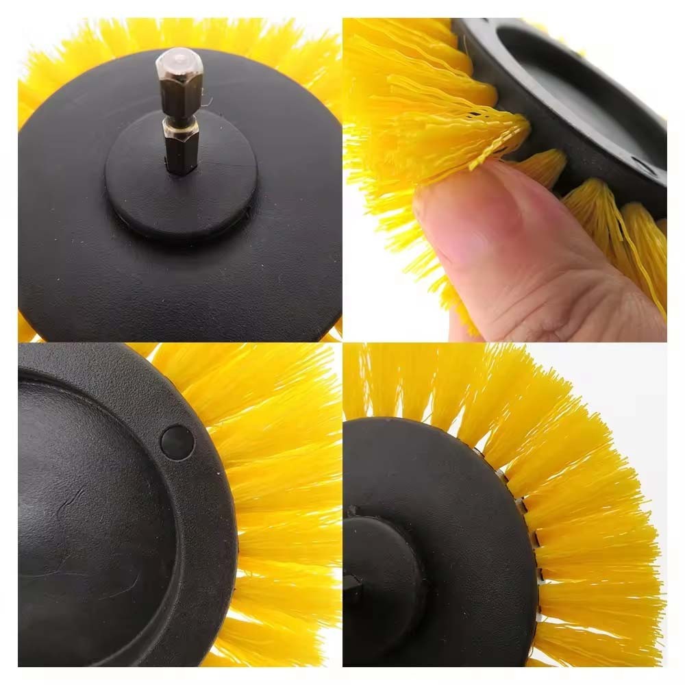 Drill Brush Electric Attachment Power Scrubber Cleaner Cleaning Carpet 3.5 Inch