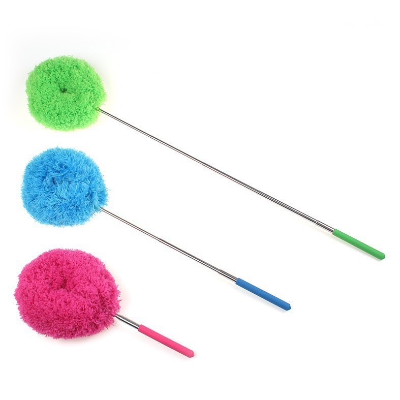 Extendable Ceiling Fan Duster Microfiber Dust Cleaner Brush Telescopic Pole