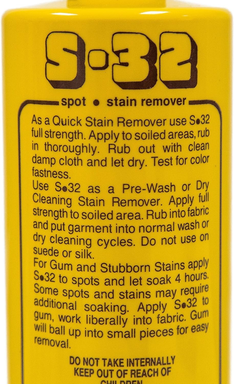 S-32 Spot Stain Remover, Safely Removes Stubborn Spots,15.2 Ounces, 2 Pack