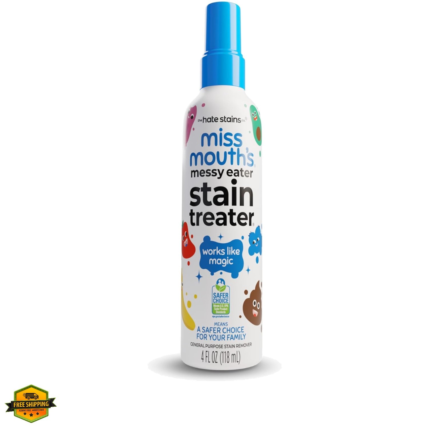 Messy Eater Stain Treater Spray – 4oz Stain Remover – Newborn & Baby Essentia…
