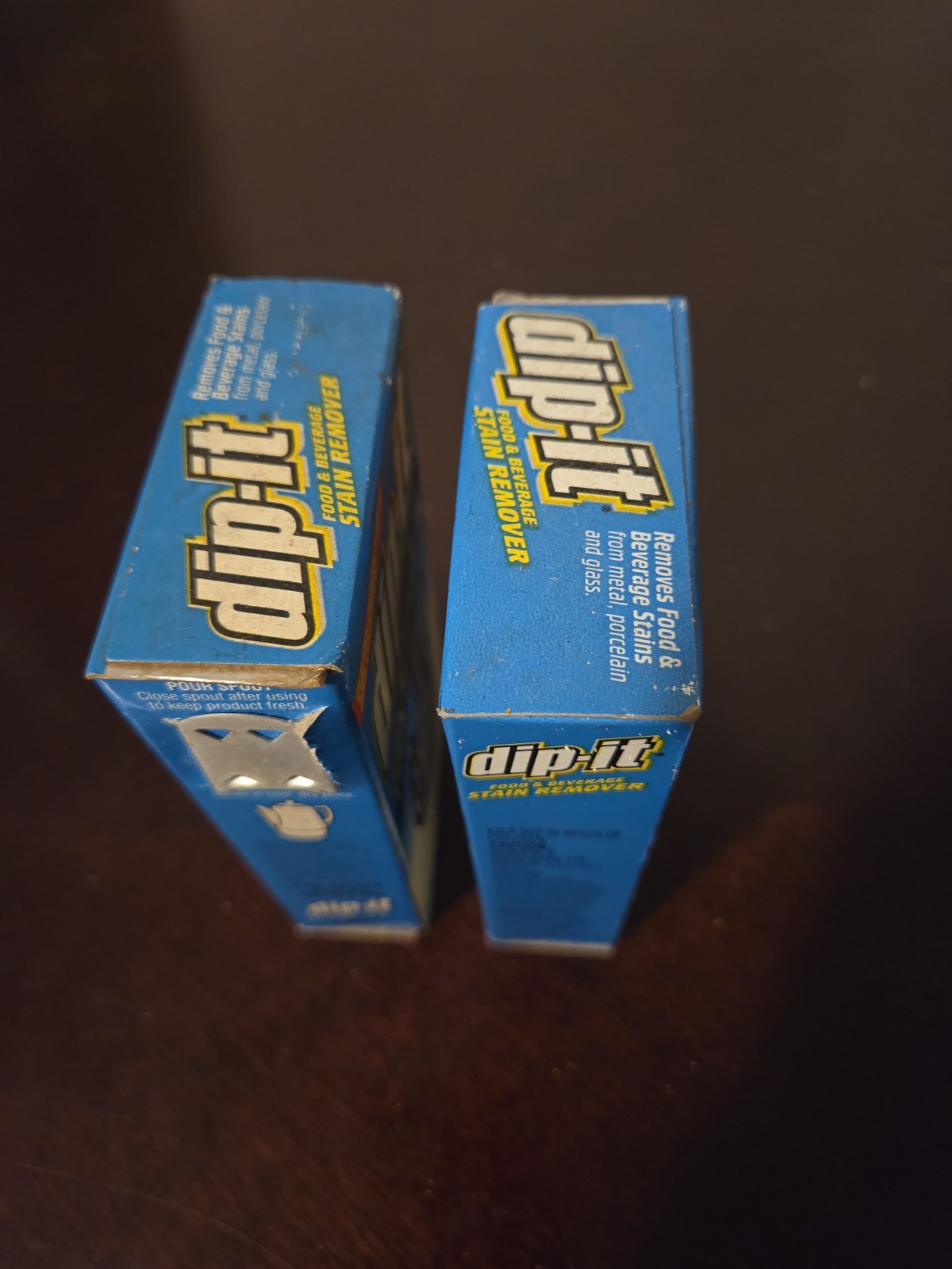 (2) Dip-It Food And Beverage Stain Remover – Soft Powder – NOS