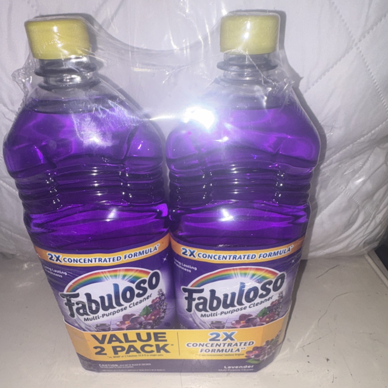 Fabuloso Multi-Purpose Cleaner 2X Concentrated Formula Lavender Scent 2 Pack