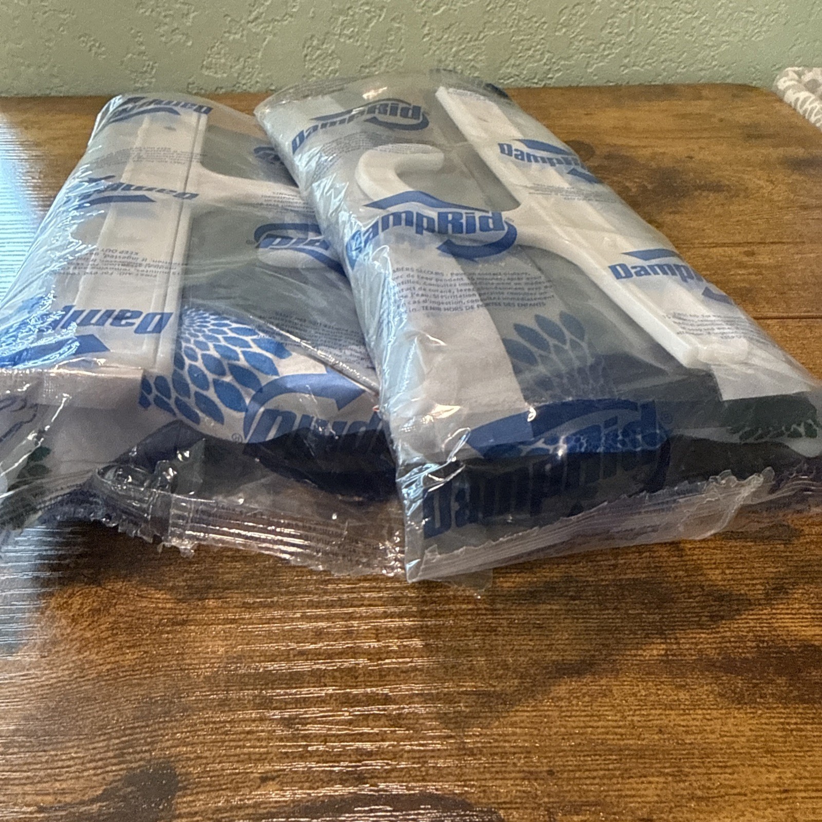 DampRid Hanging Bag Closet Two Pack – NO BOX Sealed In Plastic Bag Damp Rid NEW