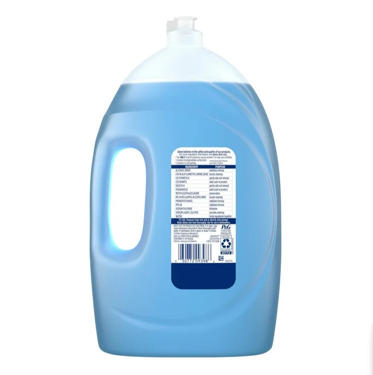4 PACK Dawn Ultra Dish Soap Liquid, Dishwashing Liquid, Grease Removal, 70oz