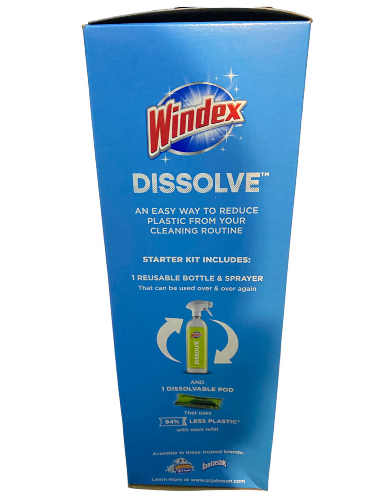 Windex Dissolve Concentrated Pods, Multisurface Cleaner Starter Kit W/ 1 Pod