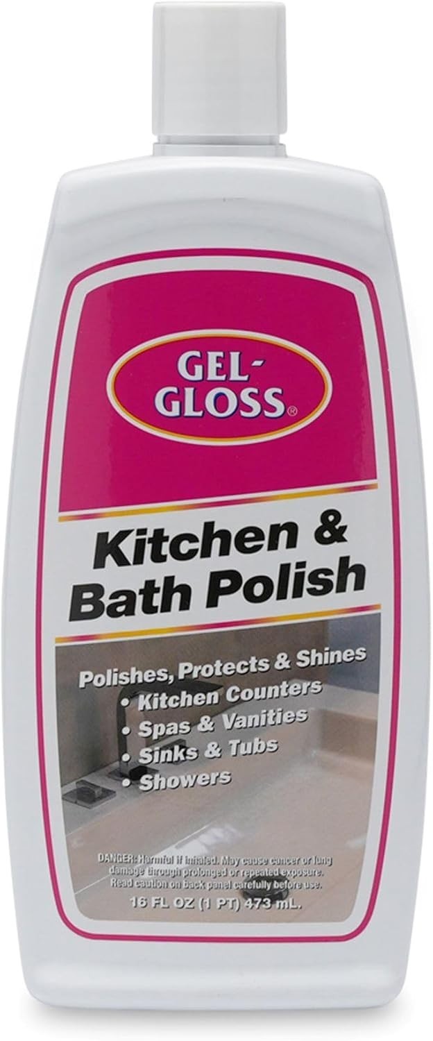 TR Industries GG-1 Gel-Gloss Kitchen and Bath Polish, 16 Fl. Oz, White