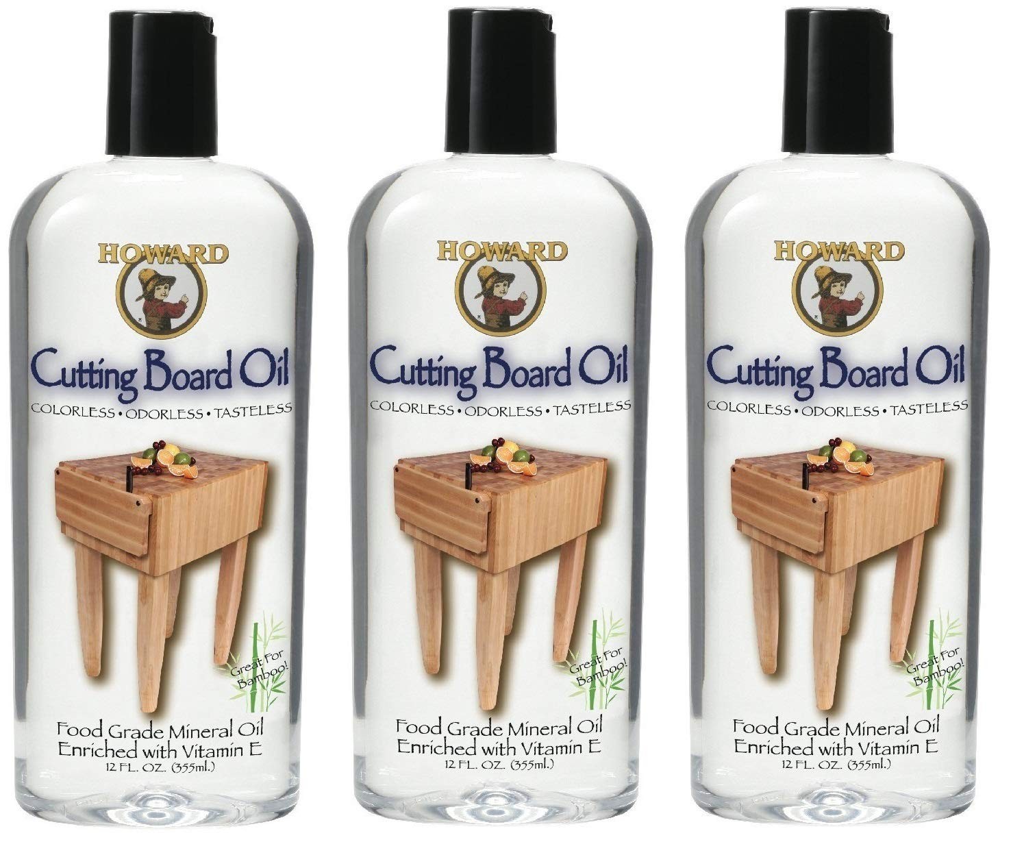 Products BBB012 Butcher Block and Cutting Board Oil, 12-Ounce (3-Pack)