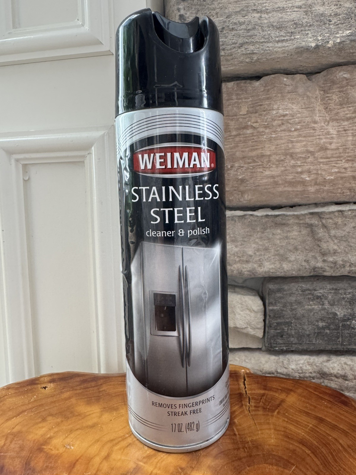 Weiman Stainless Steel Cleaner & Polish 17 Oz Aerosol Can New Streak-Free Shine