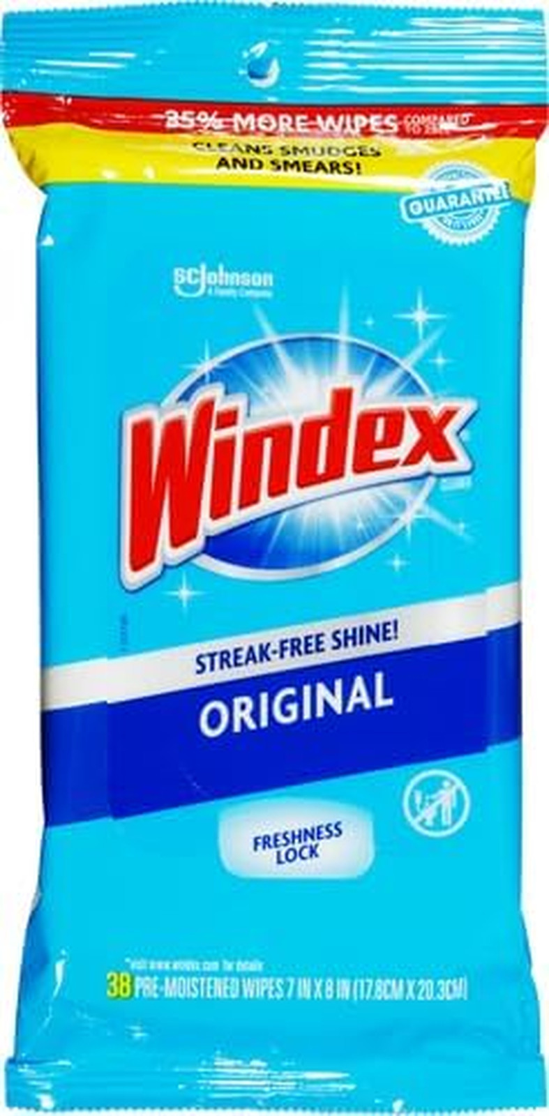Windex Wipes Glass Cleaning, Pre-Moistened Glass and Surface Wipes to Clean Home