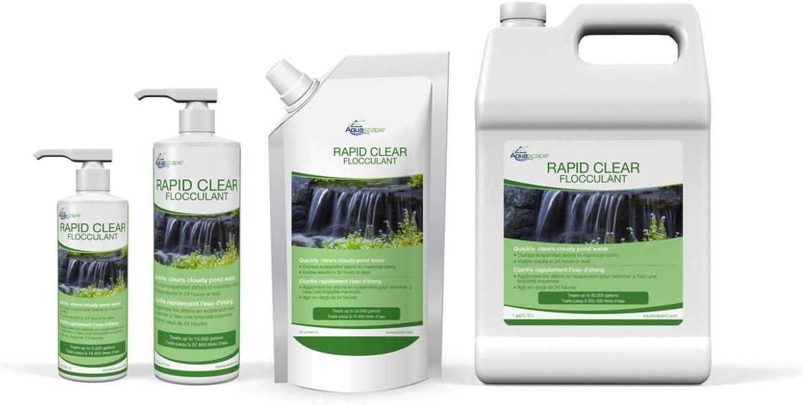 96007 Rapid Flocculant Treatment Clears Cloudy Pond Water 1 Gallon/ 3.78 L