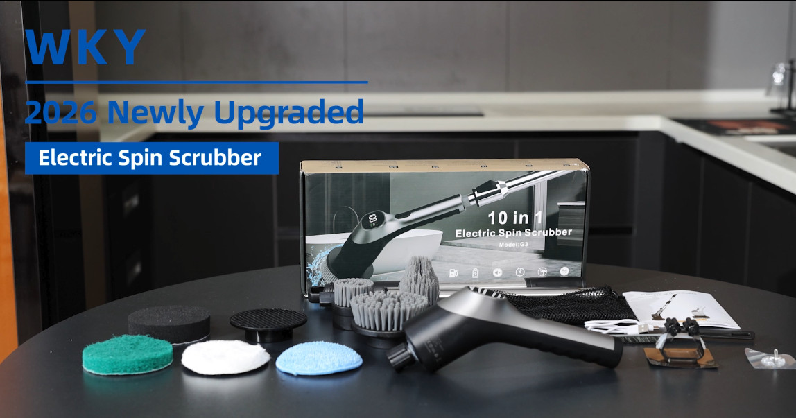 10-in-1 Electric Spin Scrubber – Waterproof Shower Cleaner Brush, 2-Speed, Retra