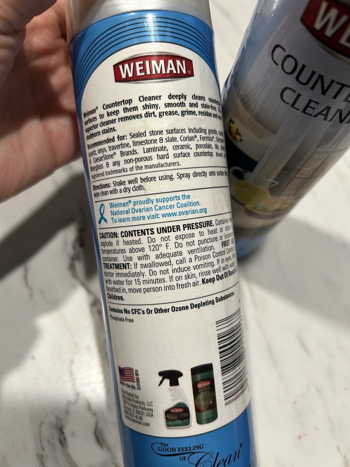 Weiman Countertop Cleaner Extra Strength Formula 12oz Lot of 2 NEW