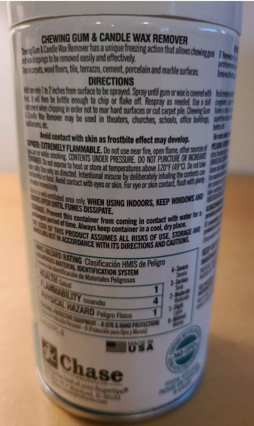 Spraypak Chewing Gum And Candle Wax Remover 4.0 Oz(U6)