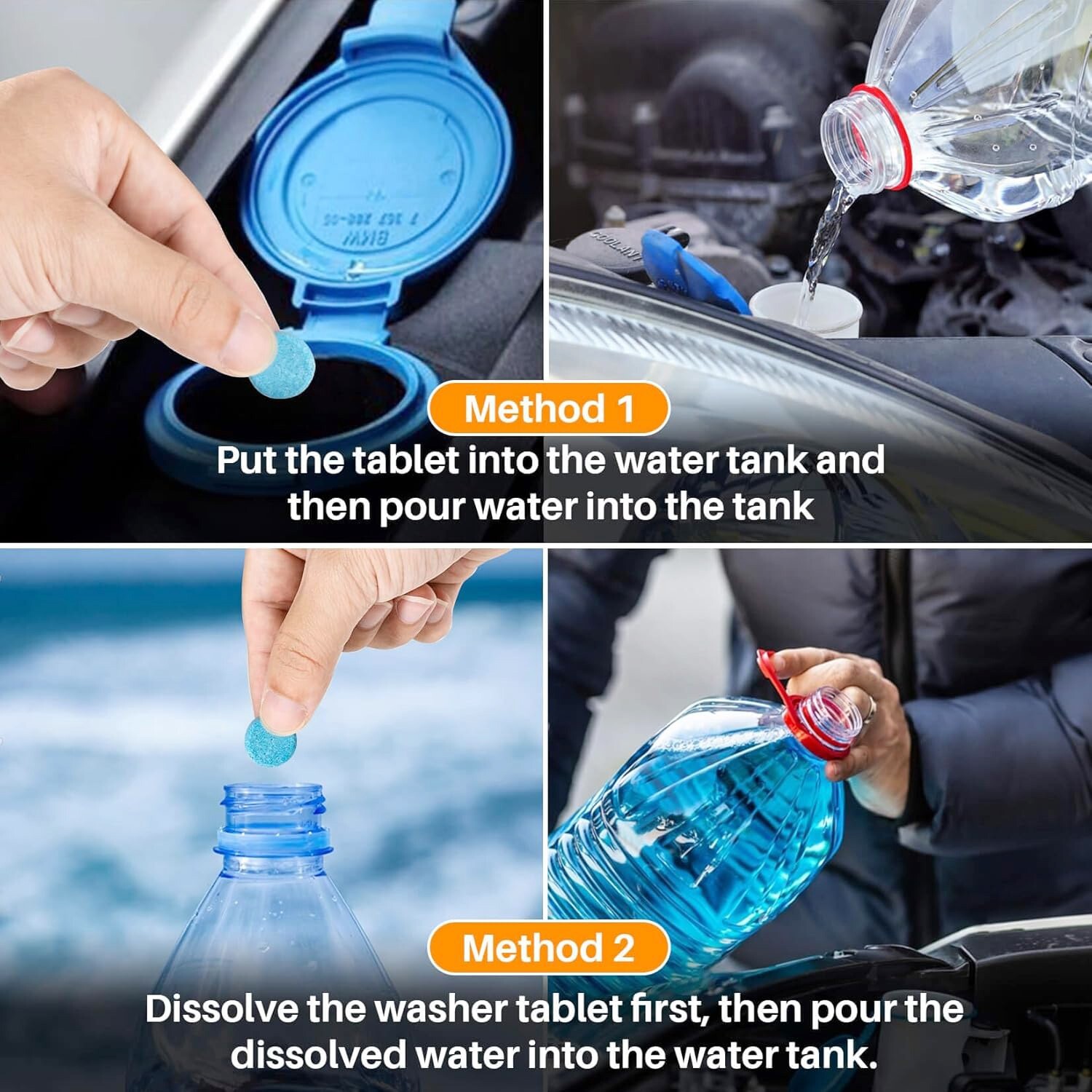 Sukh Car Windshield Washer Tablets – Washer Fluid Tablets Glass Cleaner Concentr