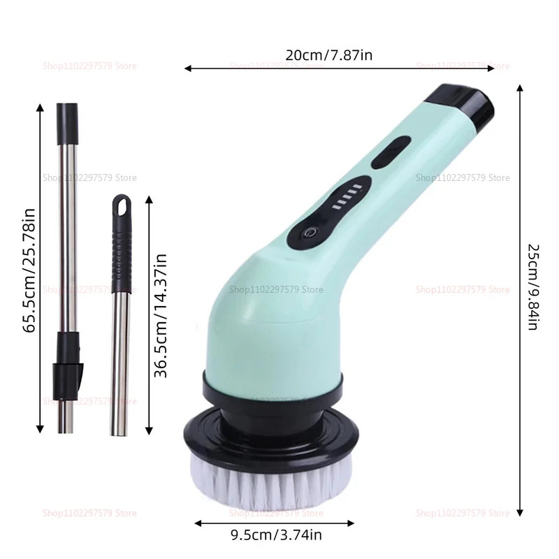 9 in 1 Multifunctional Handheld Electric Cleaning Brush with Telescopic Function