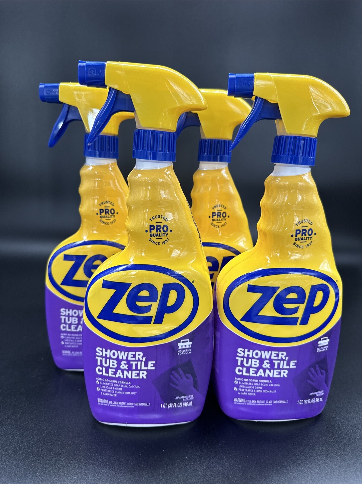 ZEP Shower Tub and Tile Cleaner, 32 oz – Case of 4 Fast Delivery