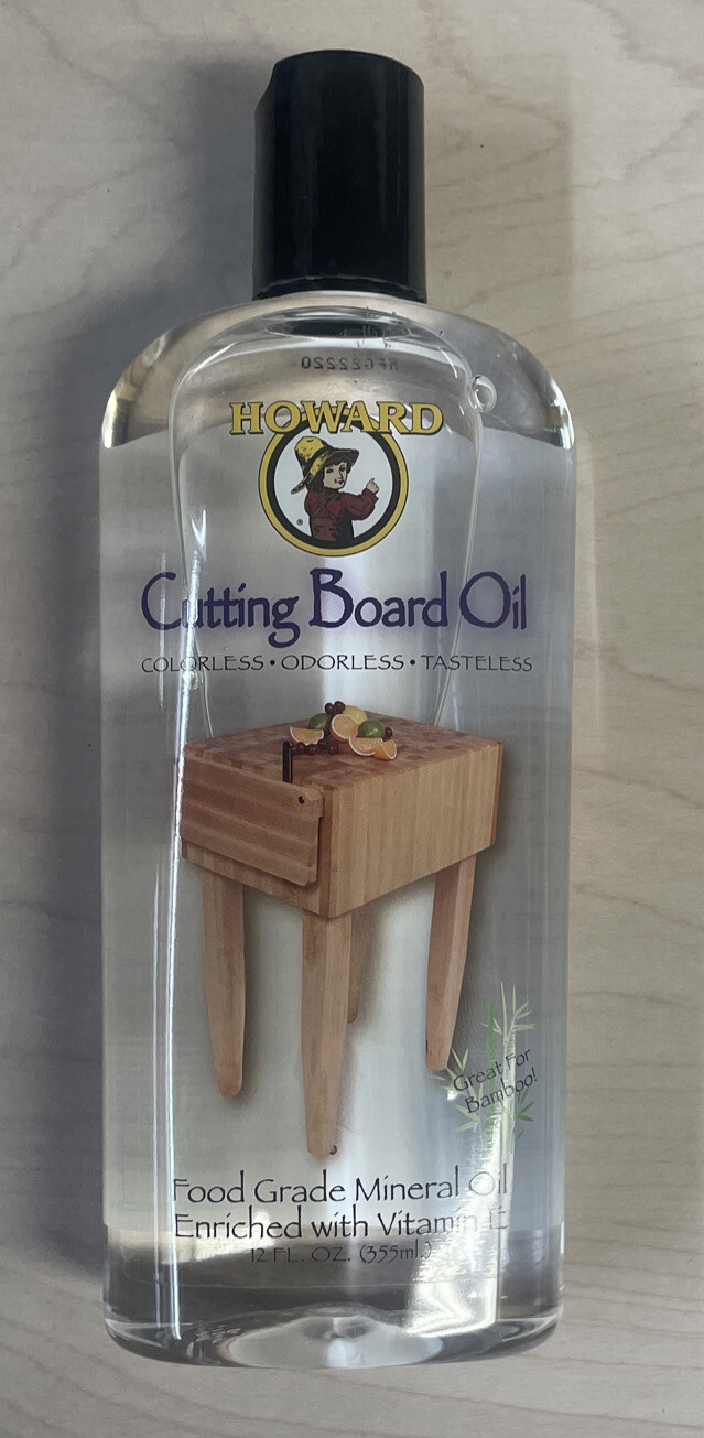Howard BBB012 12 Oz Butcher Block Cutting Board Oil