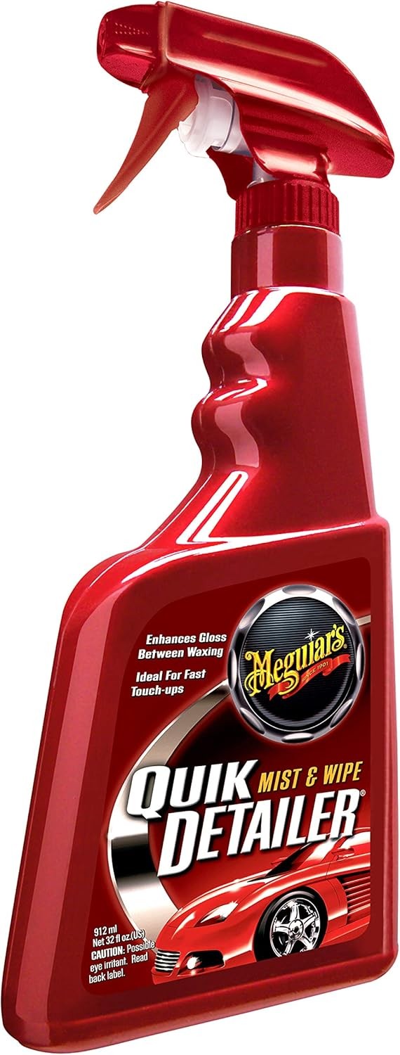Quik Detailer, Mist & Wipe Car Detailing Spray, Clear Light 32 Fl Oz (Pack of 1)