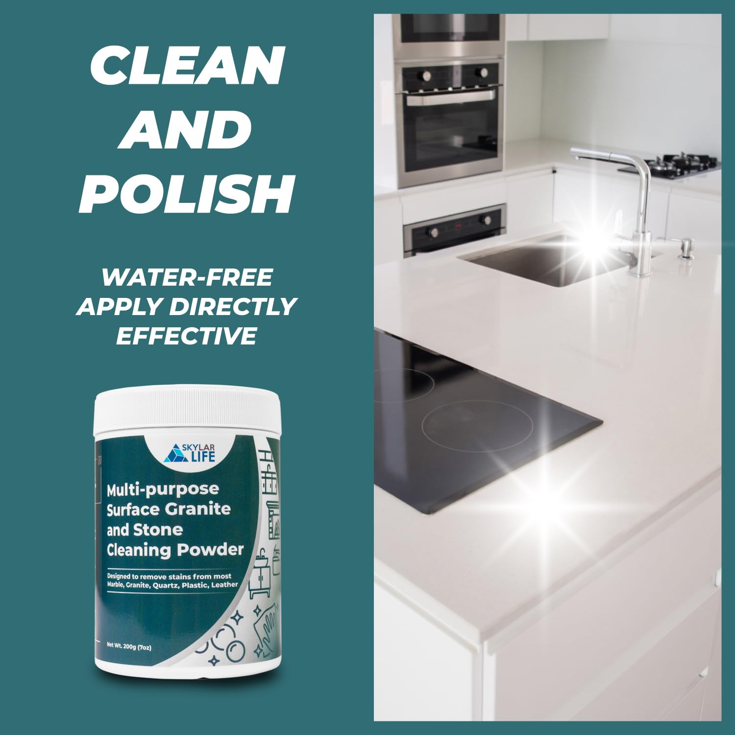 Skylarlife Multi-purpose Surface Stone Cleaning Powder (200g) to remove rust …