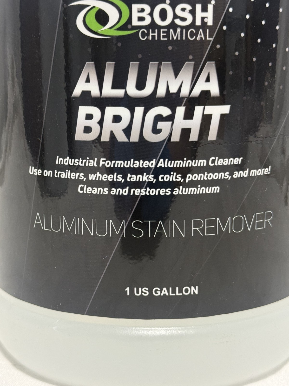 Bosh Chemical Alumabright Aluminum Cleaner Brightener 1 Gallon 128 oz Stain Remo