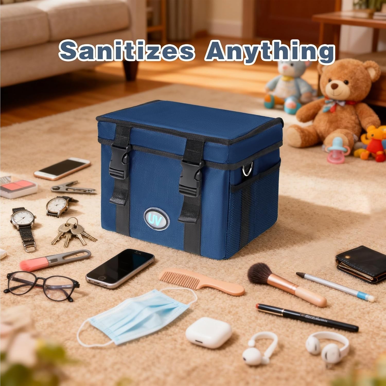 12L UV Sanitizer Box, Portable Sanitizing and Cleaning Machine with 3-Level T…