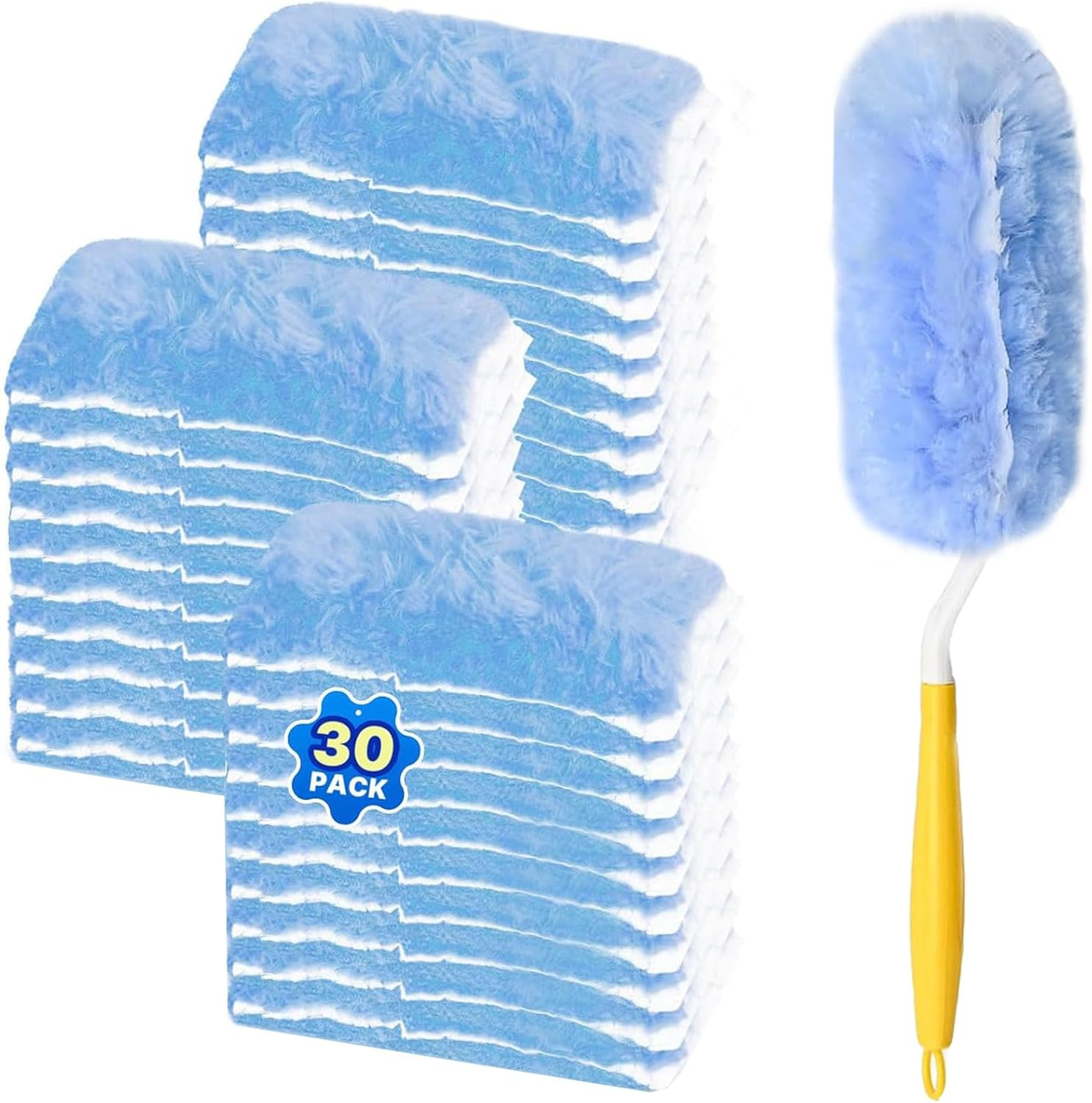 Swiffer Duster Refill Kit, 30 Heavy Duty Disposable Dusters with Handle