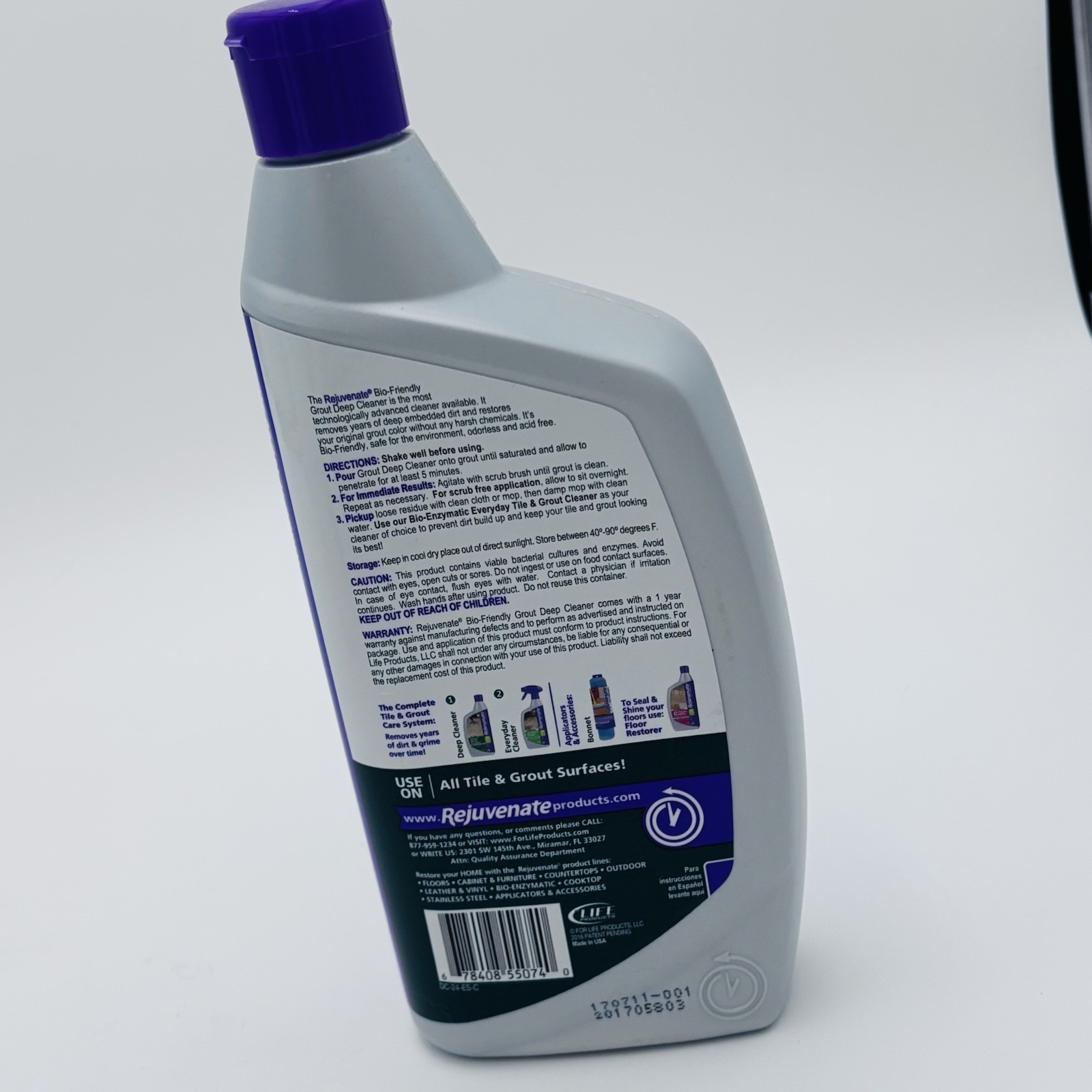 Rejuvenate Grout Deep Cleaner 24 Fl oz Liquid New Unopened No Scent Non-toxic