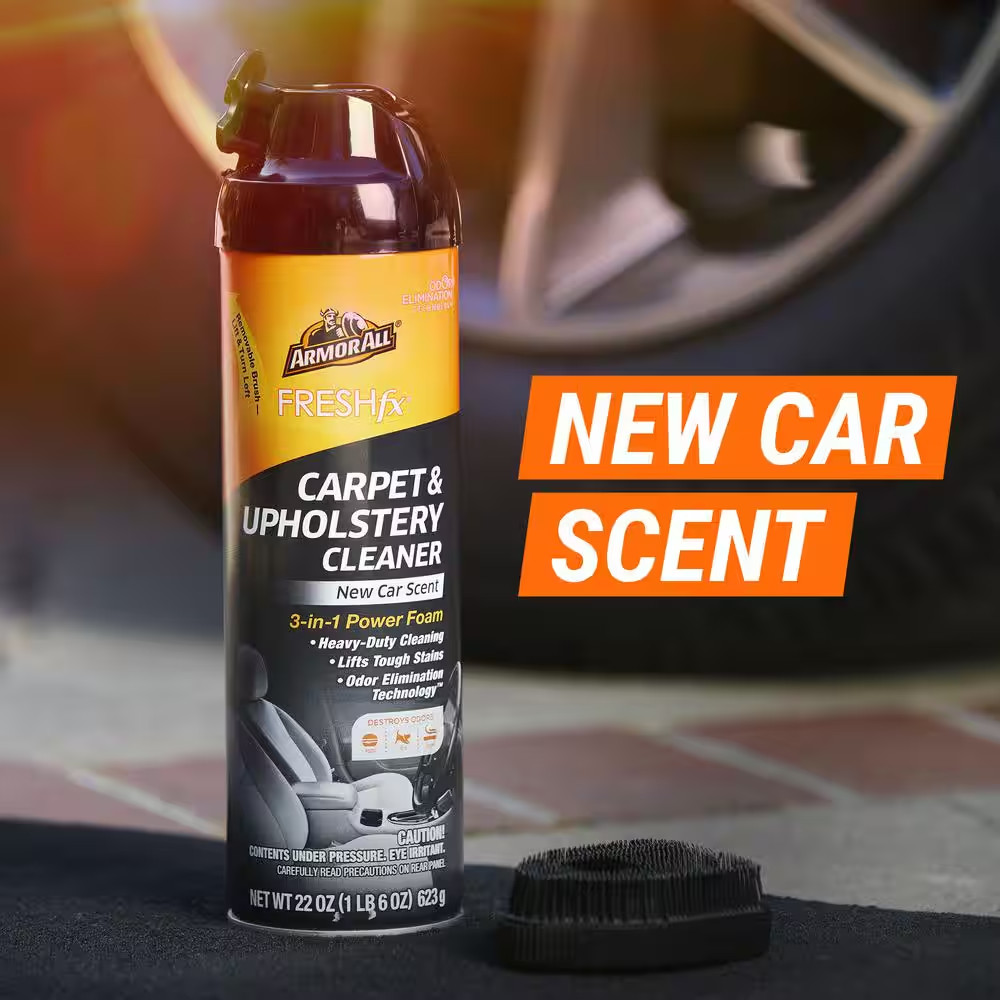 Fresh Fx 22 Oz. Power Foam Carpet and Upholstery Cleaner – New Car Scent