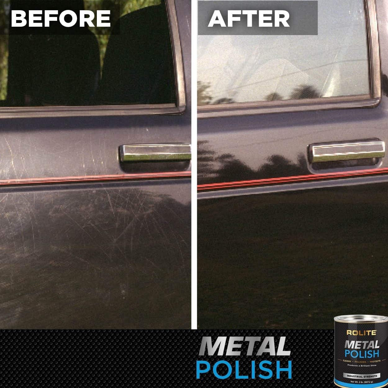 Metal Polish Paste, 4.5 Oz, Industrial Strength Scratch Remover & Cleaner for Al