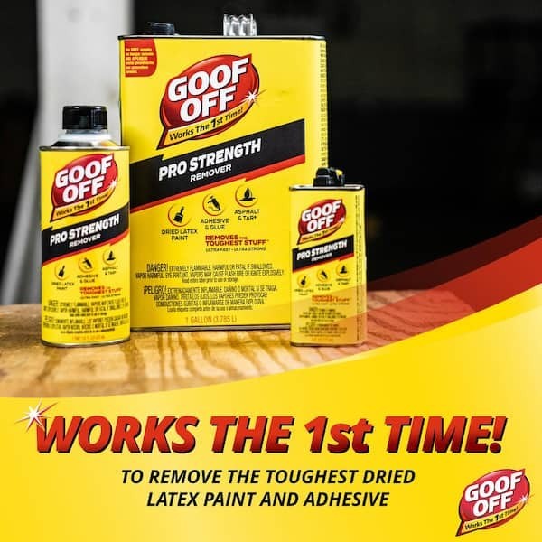 Goof Off 128 fl. oz. Professional Strength Latex Paint and Adhesive Remover