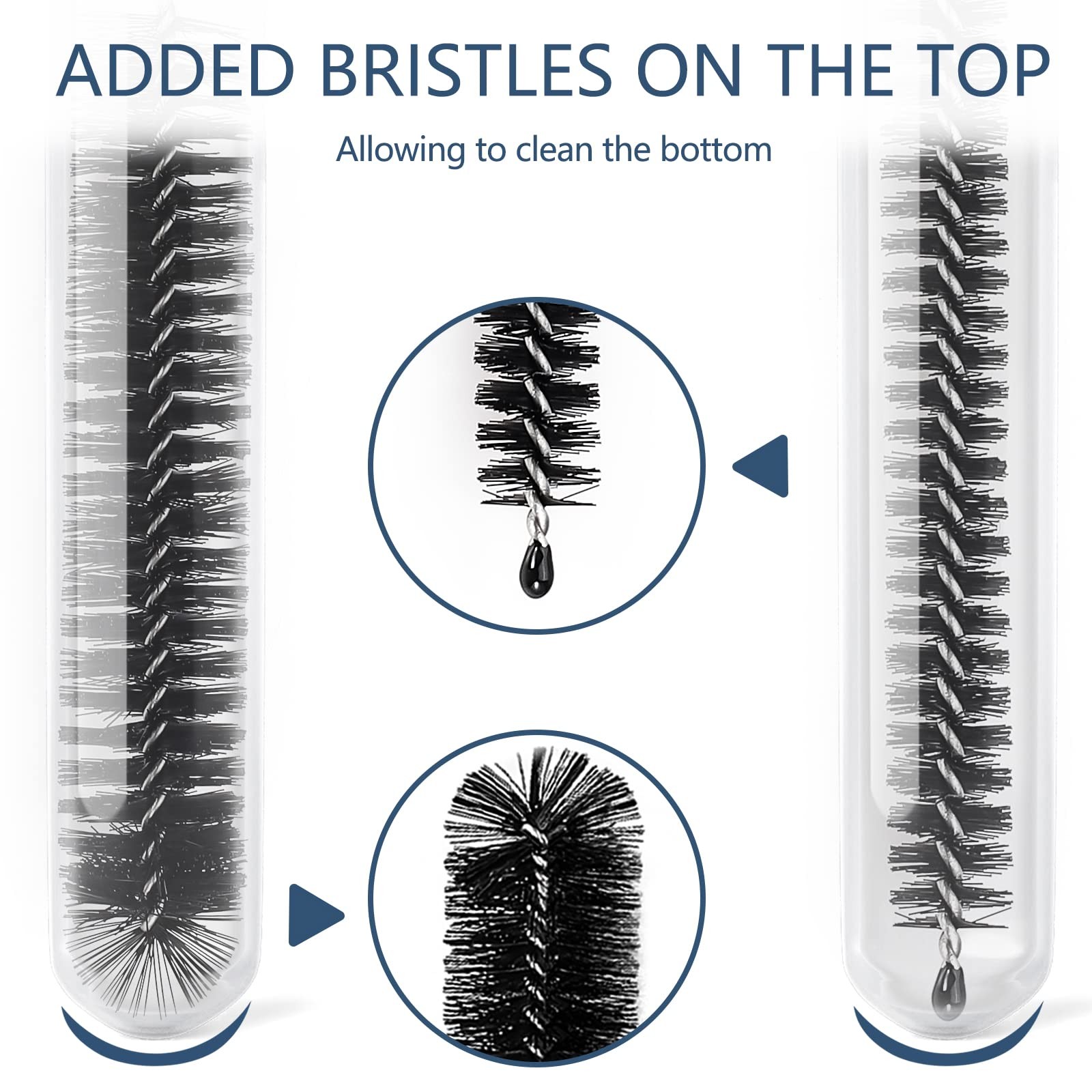 12 Pcs Straw Cleaner Brushes Set, 8.2 Inch Nylon Cleaning Brush