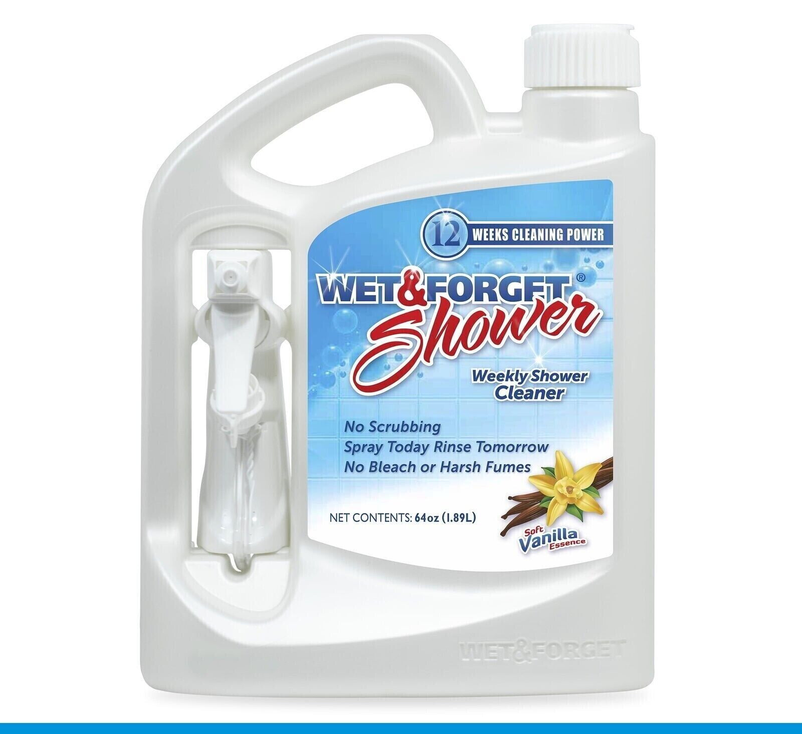 Wet & Forget Weekly Shower Cleaner, Vanilla Scent, 64 fl oz