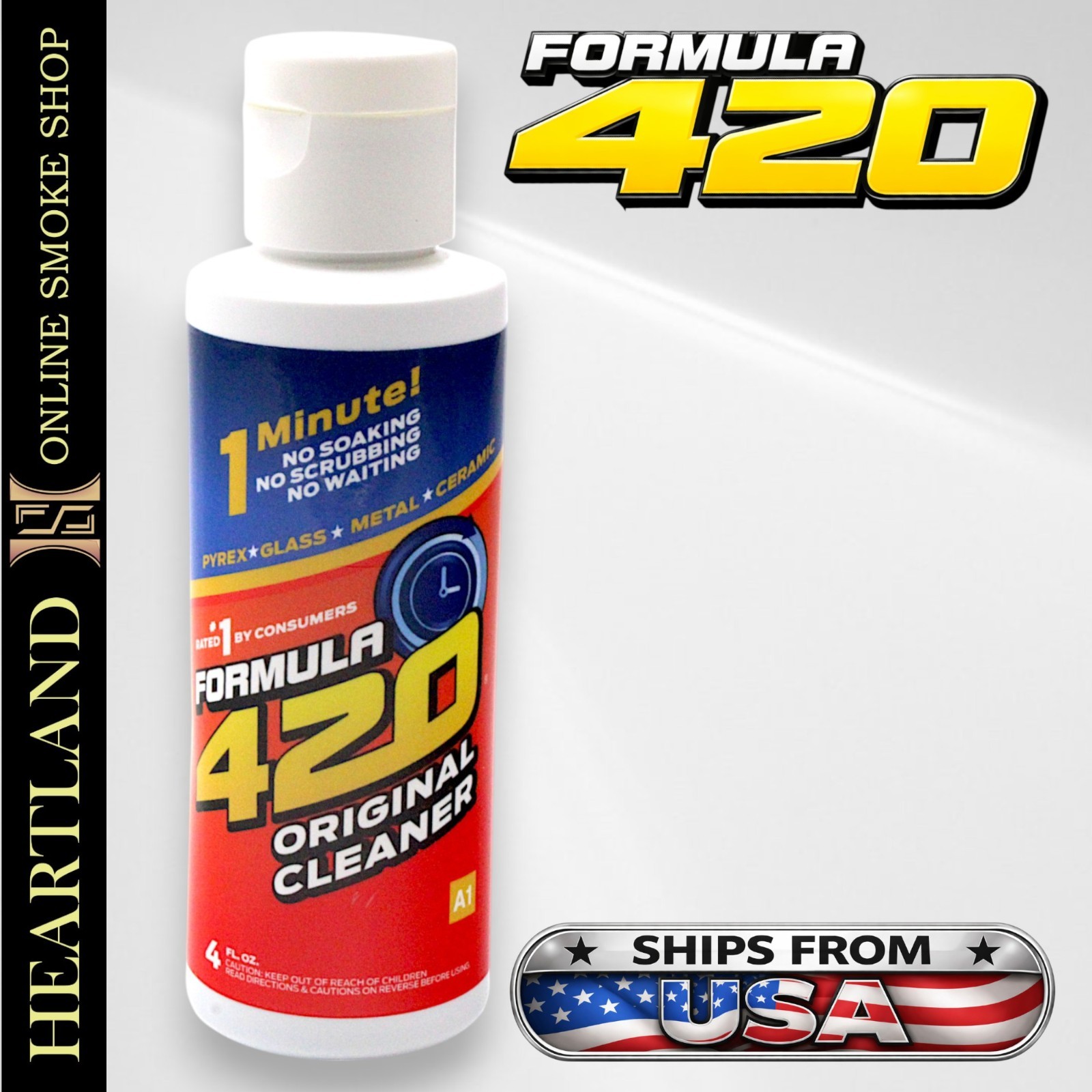 Formula 4 20 Original Glass Cleaner 4oz | Bong Tobacco Smoking Pipe Cleaning