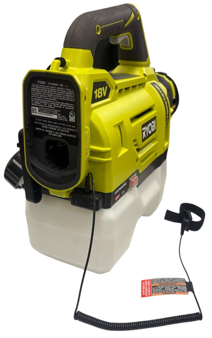 Ryobi One+ 18V Handheld 1/2 Gallon Electrostatic Sprayer Tool Only P2809BTL