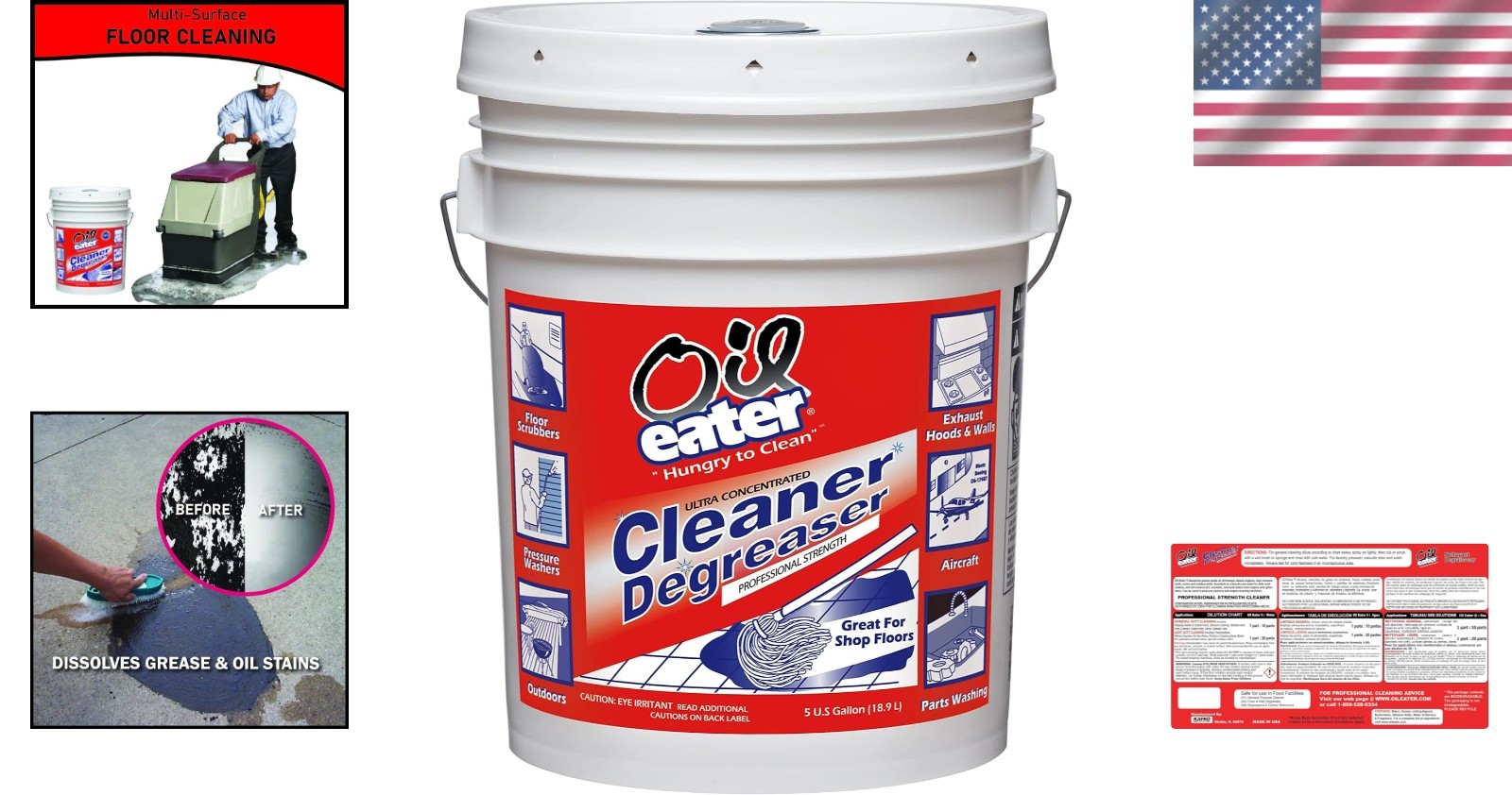 5 Gallon Cleaner/Degreaser – Concentrated, Non-Abrasive, Lemon Fresh