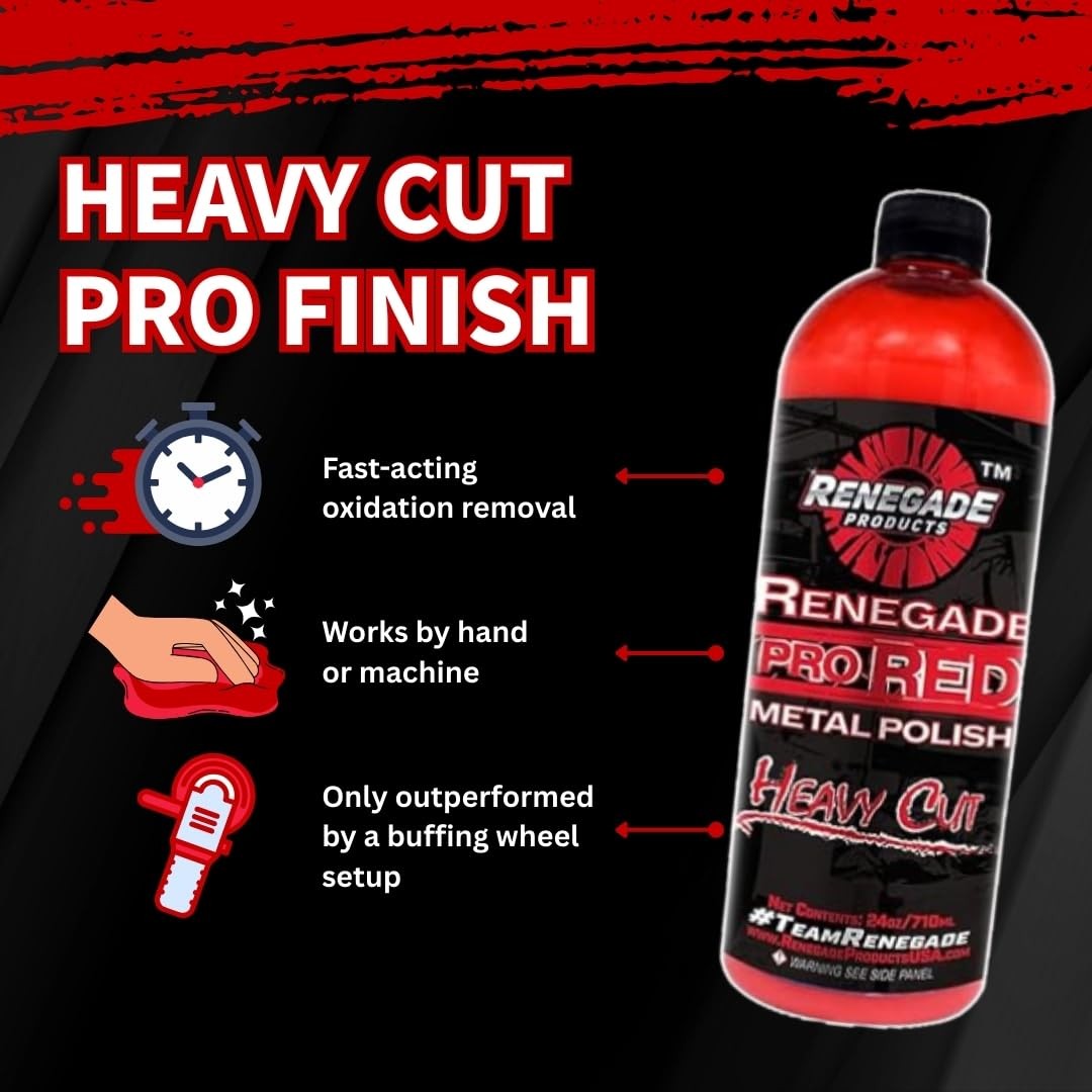 Ts Usa Pro Red Liquid Metal Polish Heavy Cut Aluminum Metal Polish High Luster O