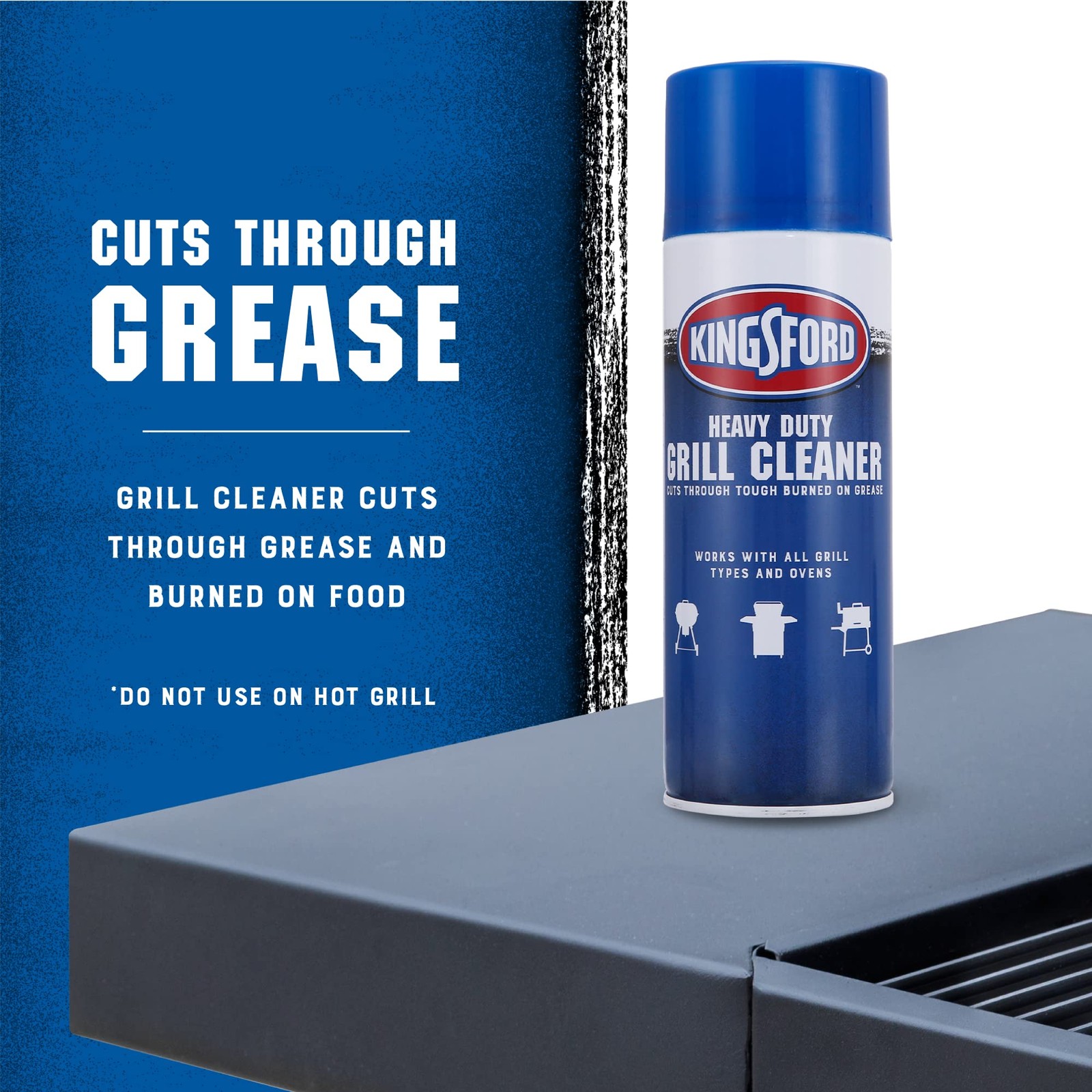 Heavy Duty Foaming Grill Cleaner Spray, BBQ Degreaser for Charcoal & Gas Gril…