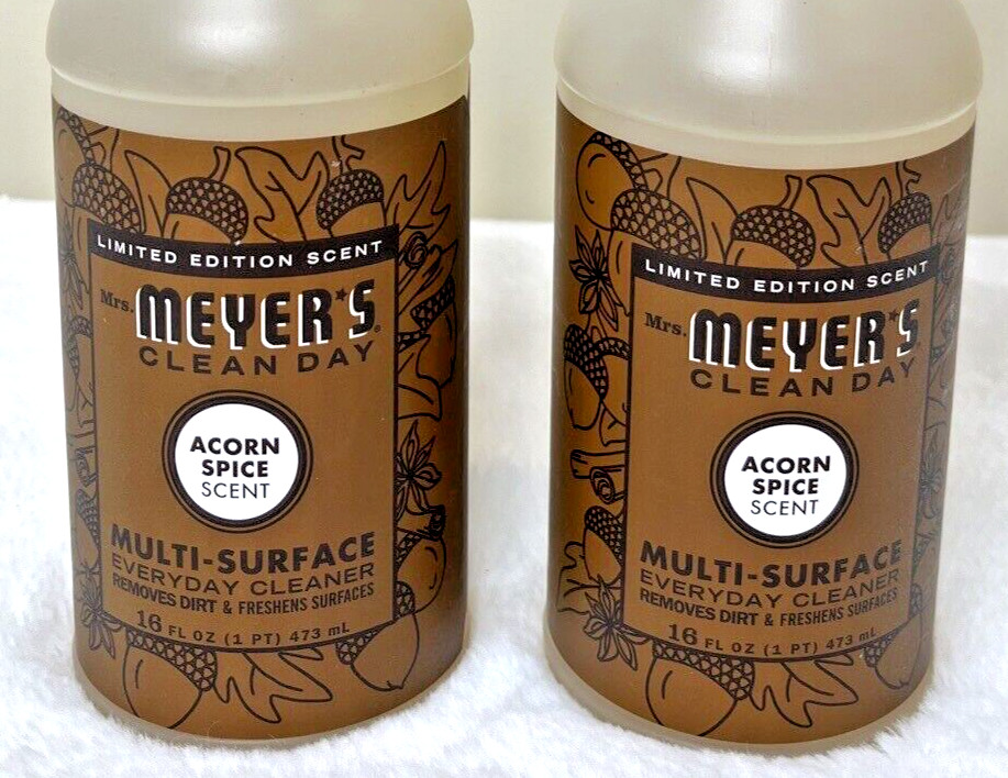 Mrs. Meyer’s All-Purpose Cleaner Spray, Acorn Spice, 16 fl. oz – Pack of 2