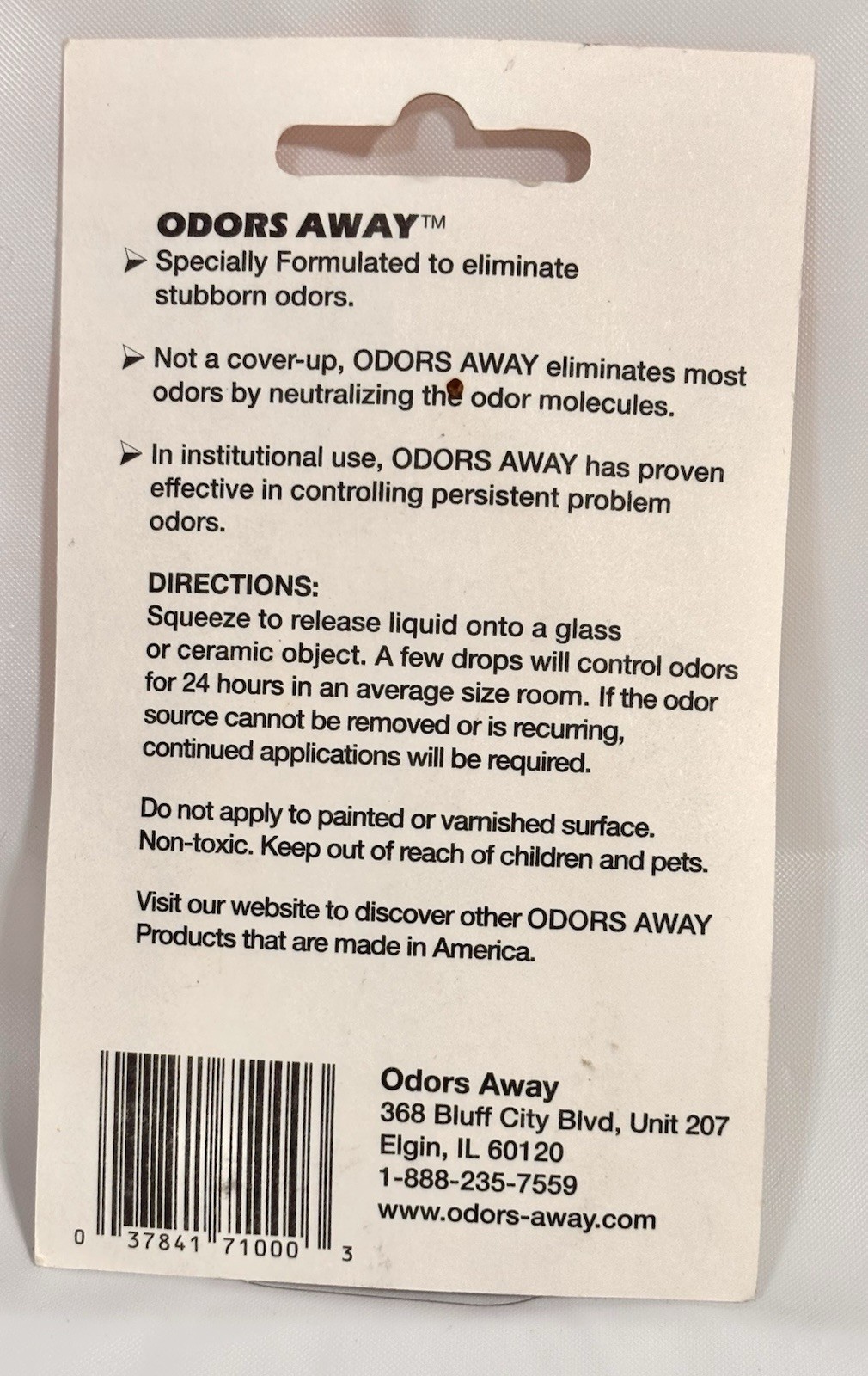 Odors Away Dropper Concentrated Odor Eliminator Neutralizer 1/2 fl oz Non-Toxic
