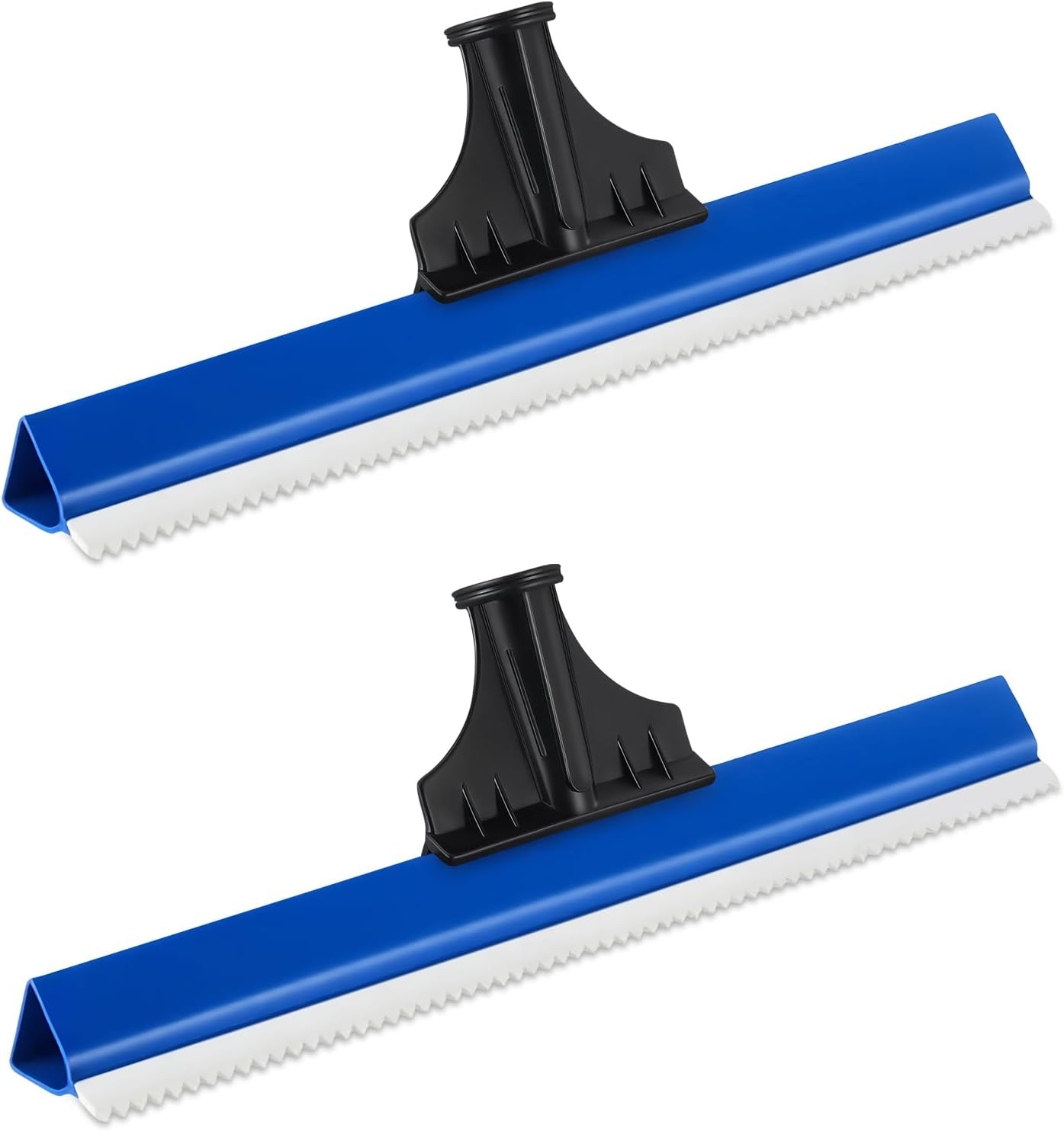2 Pack 16 Inches Epoxy Floor Squeegees Notched Squeegee for Self Leveling Cement