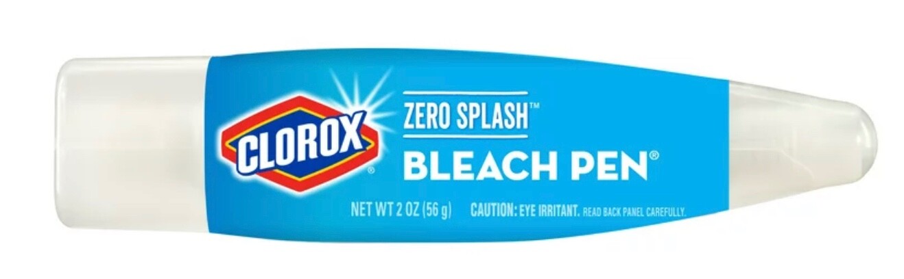 New in Box Clorox Zero Splash Bleach Pen, 1 Pen Below $85.00 Retail