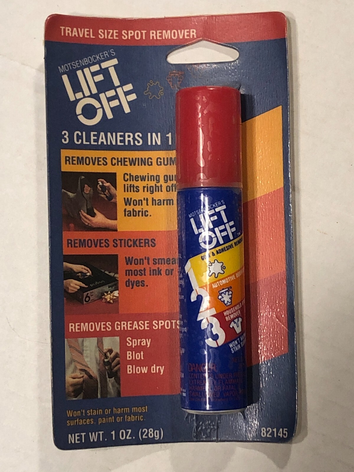 Motsenbocker’s Lift Off 123 3 Cleaners in 1 Removes Gum Stickers Stains 1 oz