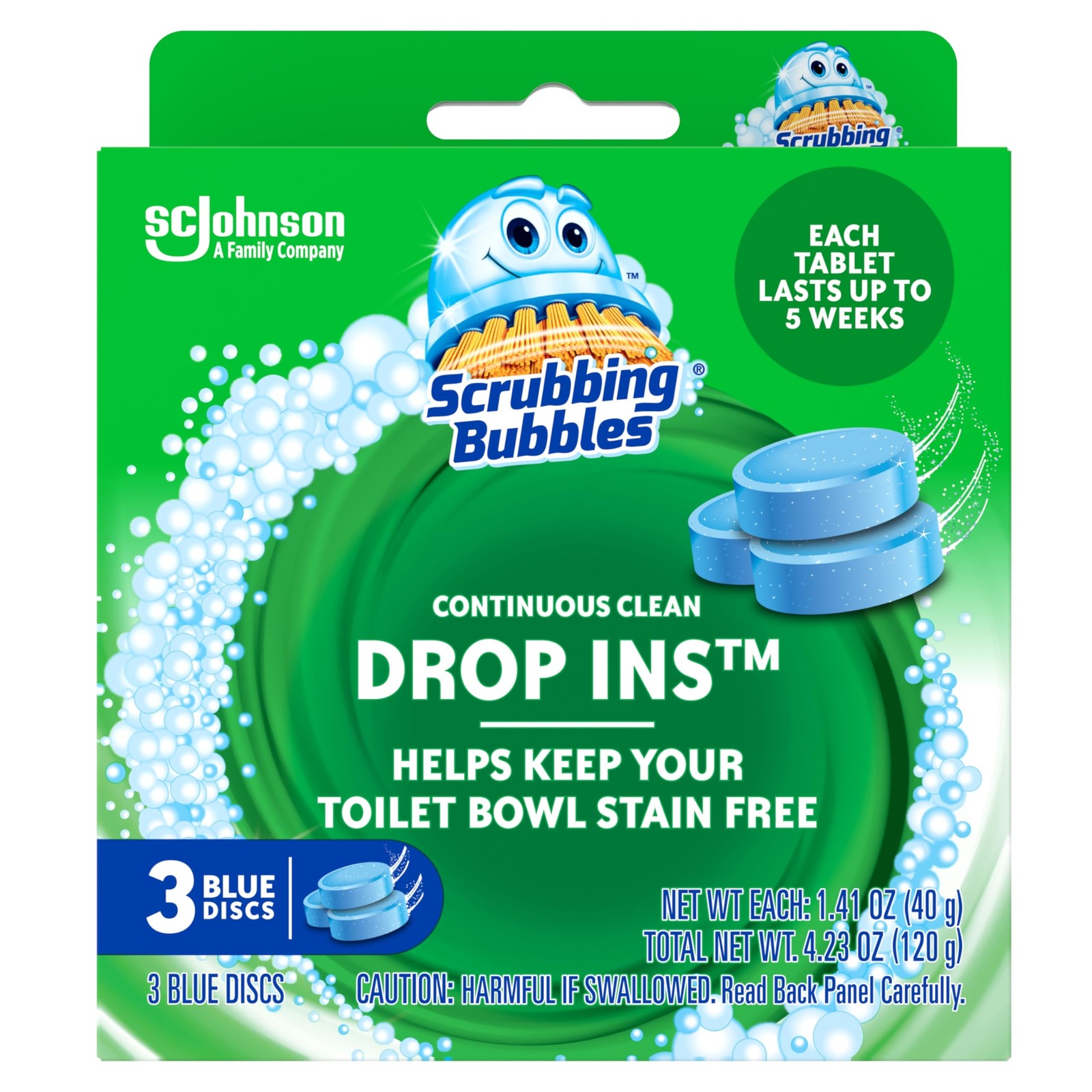 Scrubbing Bubbles Toilet Cleaner Drop Ins, 3 Count, 4.2 Ounce