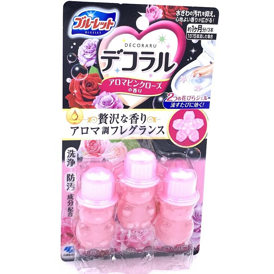 Kobayashi Decoraru Toilet Bowl Cleaner – Rose 7.5g/(3pc)
